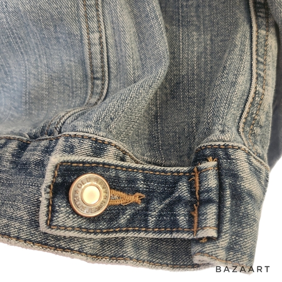 Vintage Old Navy Cropped Jeans Jacket - Picture 6 of 8